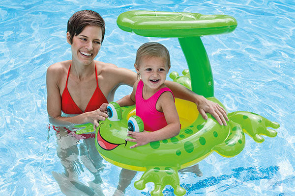 Intex Froggy Friend Toddler Pool Float with Canopy