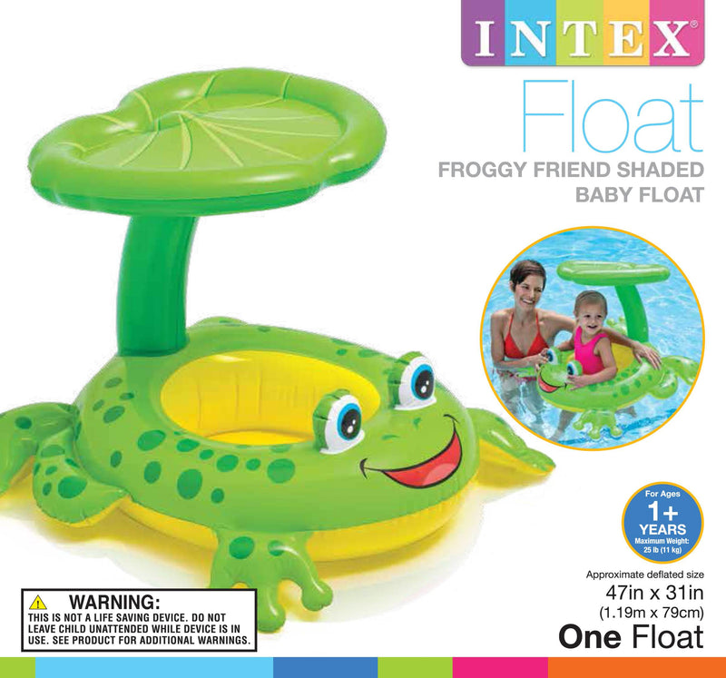 Intex Froggy Friend Toddler Pool Float with Canopy