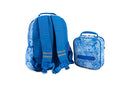 J World Kids Duet Backpack with Lunch Box JW-16KLB, Wave