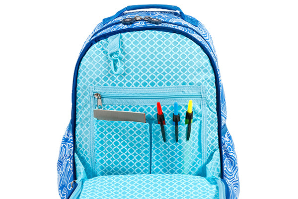 J World Kids Duet Backpack with Lunch Box JW-16KLB, Wave