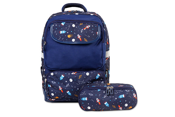 J World Kids Sprout Backpack with Pencil Case JW-17KPC, Spaceship