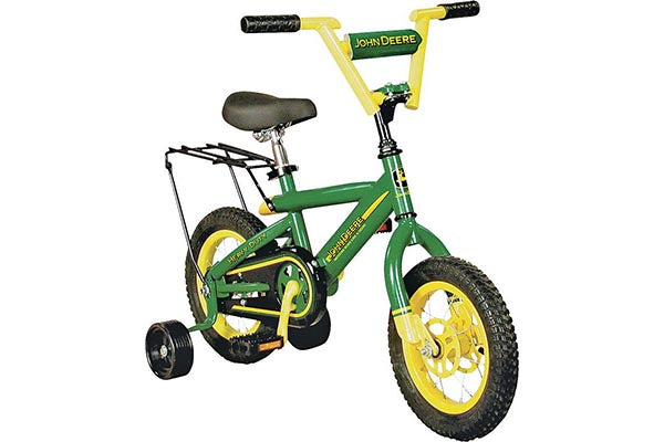 John Deere 12" Boys Bike, Kids Bike with Training Wheels, Green