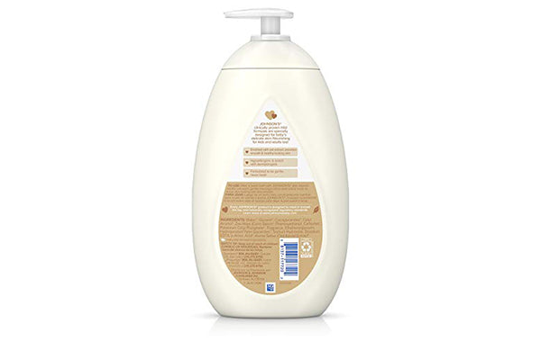 Johnson's Moisturizing Baby Body Lotion with Vanilla & Oat Extract for Dry Skin 27.1 oz (800ml)