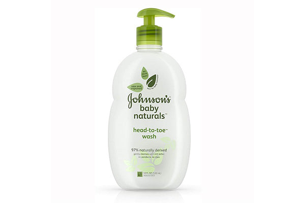 Johnson's Natural Head-to-Toe Baby Wash, 18fl (532ml)