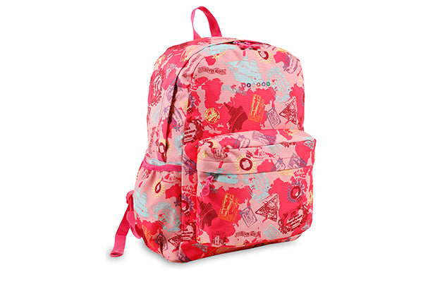 J World Oz Campus Backpack JW-100, Pink Atlas