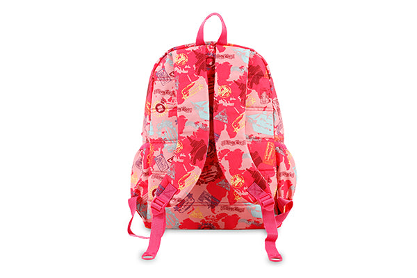 J World Oz Campus Backpack JW-100, Pink Atlas