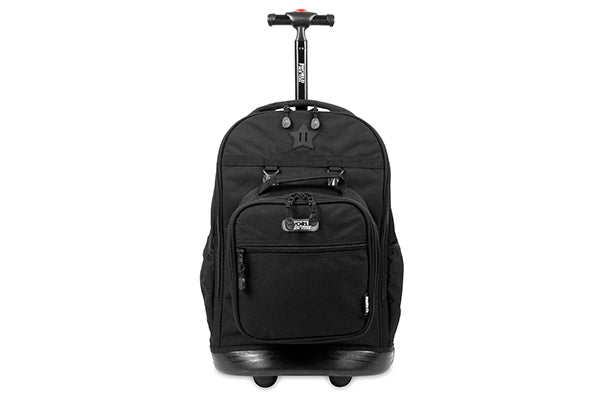 J World Duo Rolling Backpack with Detachable Lunch Bag KRB-18LB, Black