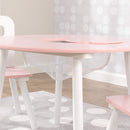 KidKraft Round Table & 2 Chair Set - Pink & White