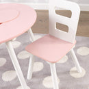 KidKraft Round Table & 2 Chair Set - Pink & White
