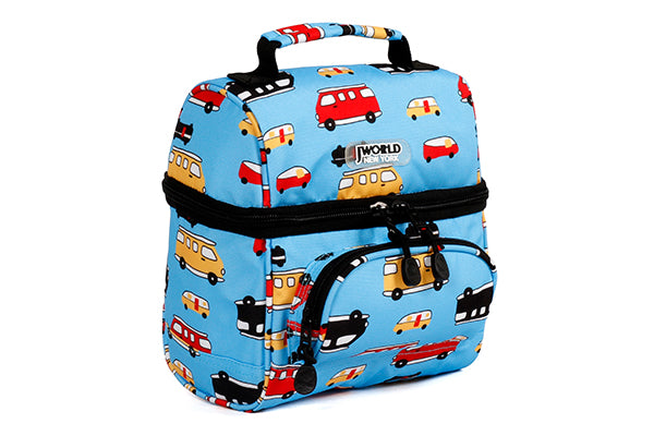 J World Corey Insulated Lunch Bag LB-03, Mini Bus