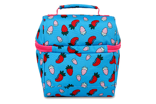 J World Corey Insulated Lunch Bag LB-03, Strawberry