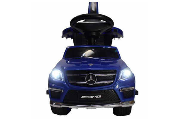 Luxury Mercedes GL63 Kids Convertible Ride-On Push-Car and Rocking Chair, Blue