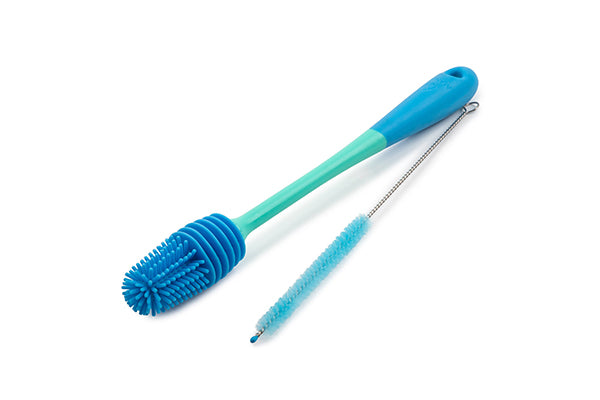 Manna Ultimate Bottle & Straw Brush -  2 Tone Blue