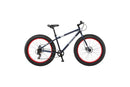 26" Mongoose Dolomite Men's 7-speed Fat Tire Mountain Bike, Navy Blue/Red