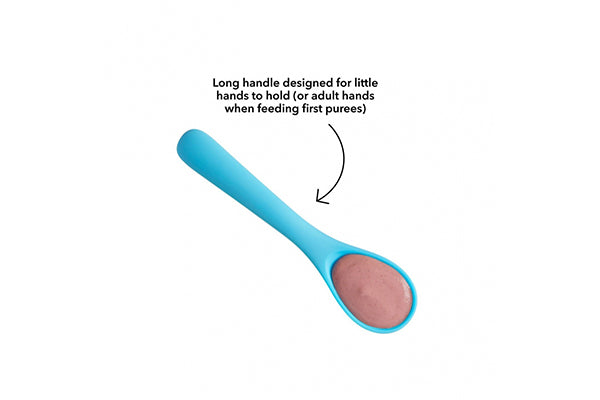 Nuby Silicone Spoons Triple Pack, 6M+