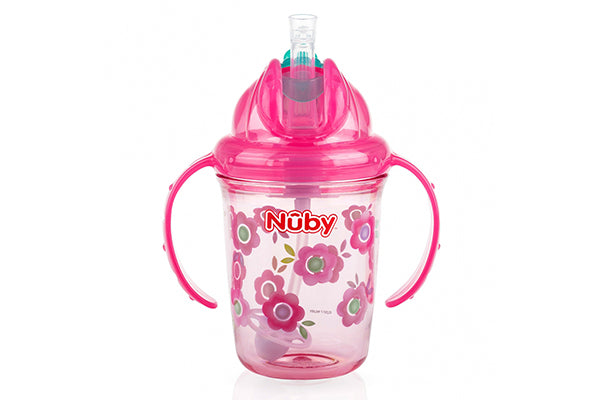 Nuby Tritan Flip N' Sip Drink Cup, 6-12M