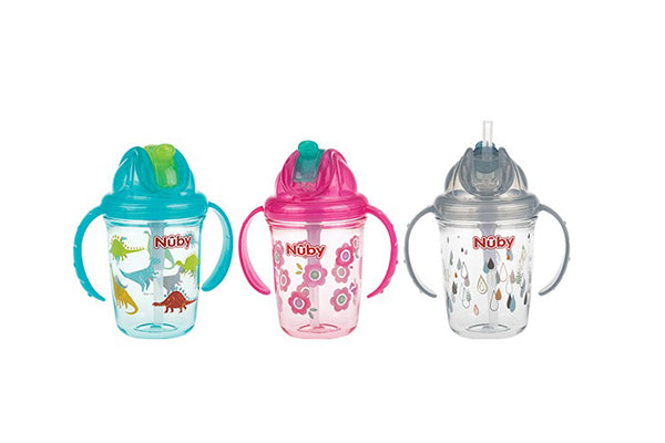 Nuby Tritan Flip N' Sip Drink Cup, 6-12M