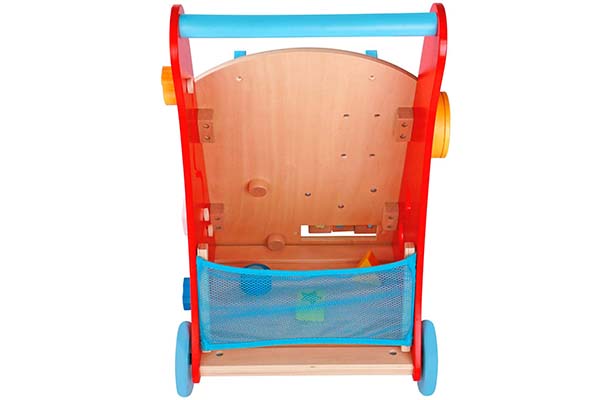 Pidoko Kids Baby Walker Cart, Red - Toddler Push Toys for Boys and Girls 18 Months and up - My First Learning Walker