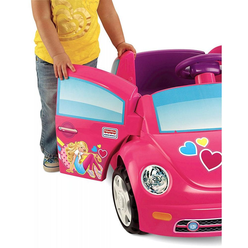 Power Wheels Barbie Volkswagen New Beetle 6-Volt Battery-Powered Ride-On