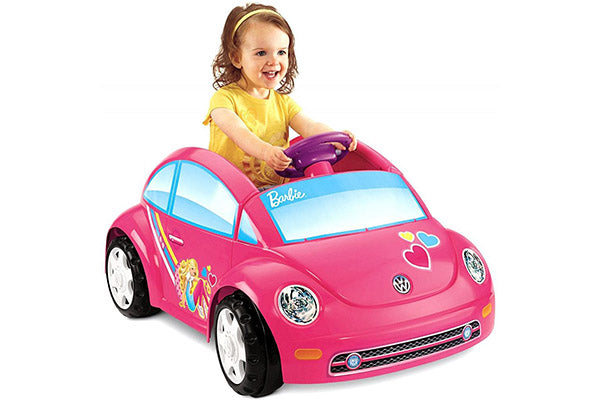 Power Wheels Barbie Volkswagen New Beetle 6-Volt Battery-Powered Ride-On