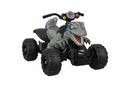 Power Wheels Jurassic World Dino Racer, Grey Ride-On ATV for Kids