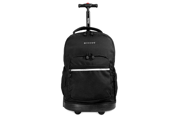 J World Kids Sunrise Rolling Backpack RBS-18, Black