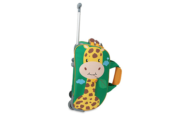 J World Kids Travel Duffle Bag with Wheels RFS-001K, Giraffe