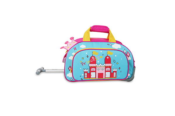 J World Kids Travel Duffle Bag with Wheels RFS-001K, Princess II