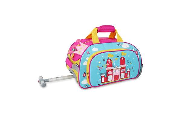 J World Kids Travel Duffle Bag with Wheels RFS-001K, Princess II