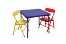 Showtime 3 Piece Children's Folding Table and Chair Set - Multi Color