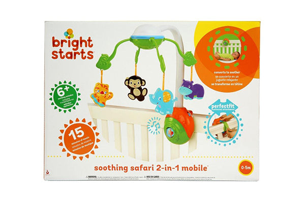 Bright Starts Soothing Safari 2-in-1 Mobile