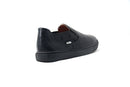 Venettini 55-Carter Black Grain Slip-On Sneakers
