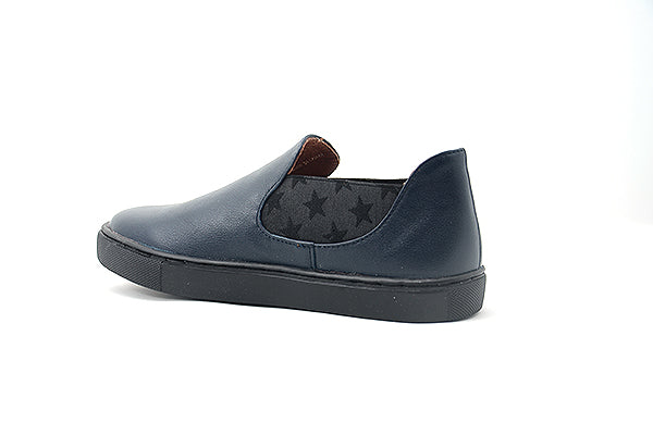 Venettini 55-Carter Navy Grain Slip-On Sneakers