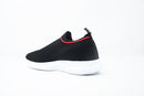 Venettini 51-Luna Black Knit/Red Sneakers