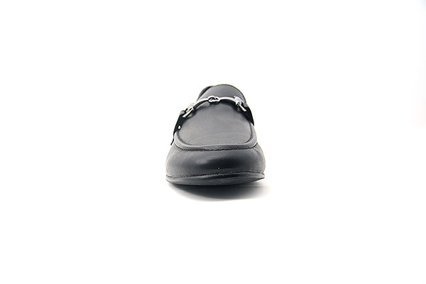 Venettini Boys 55-Sage Black Shinny Leather Shoe