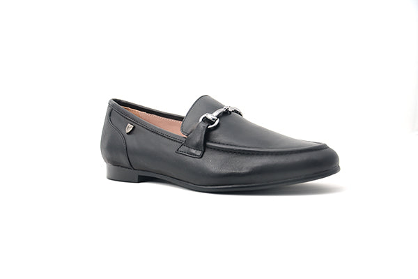 Venettini Boys 55-Sage Black Shinny Leather Shoe