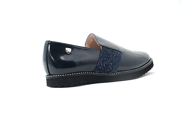 Venettini 55-Noka Slip-On with Navy Sparkle Elastic