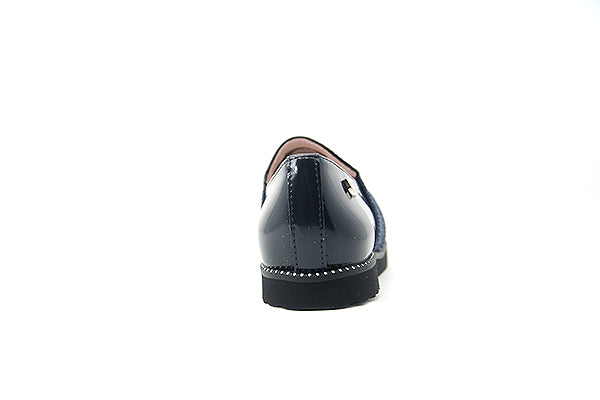 Venettini 55-Noka Slip-On with Navy Sparkle Elastic