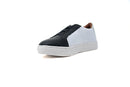Venettini Kids 55-Titan Black/White Perforated Sneakers