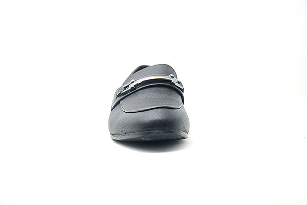 Venettini Boys 55-Chase 2 Black Leather Loafer