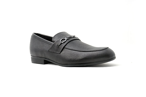 Venettini Boys 55-Chase1 Black Gambino Leather Loafer