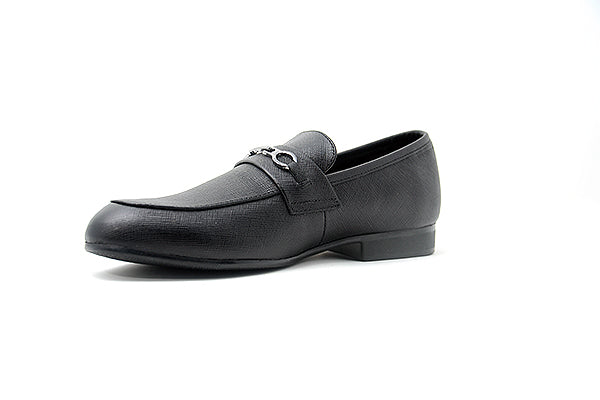 Venettini Boys 55-Chase1 Black Gambino Leather Loafer