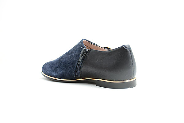 Venettini 55-Lane Navy Suede Leather Shoe