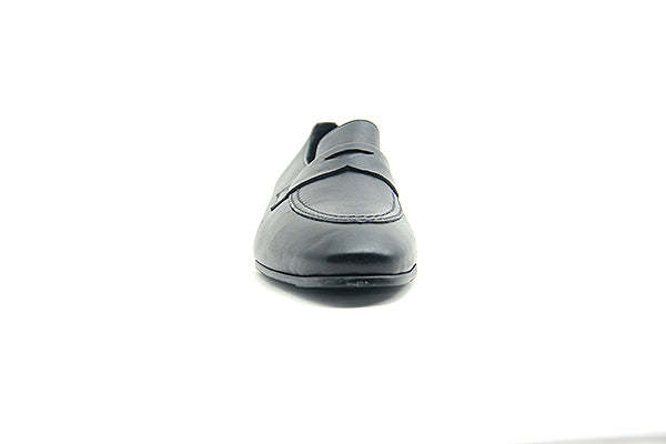 Venettini Boys 55-Ace Black Designer Leather Loafer