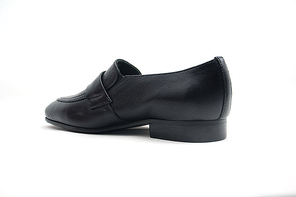 Venettini Boys 55-Ace Black Designer Leather Loafer