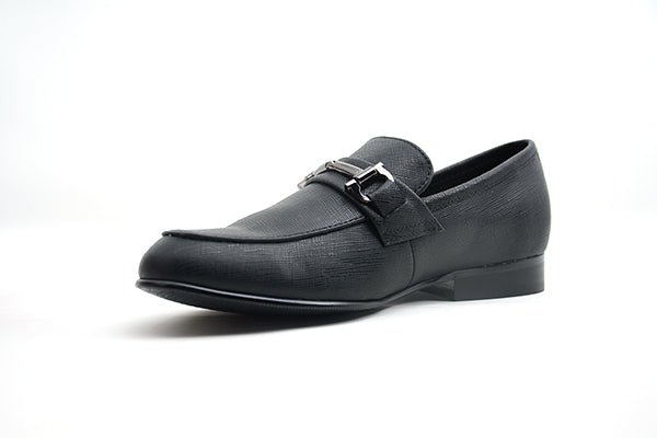 Venettini Boys 55-Ace Black Designer Loafer