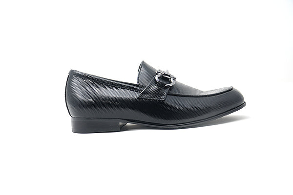 Venettini Boys 55-Ace58B Black Positano Leather Shoe