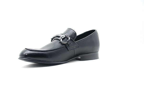 Venettini Boys 55-Ace58B Black Positano Leather Shoe