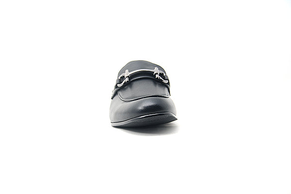 Venettini Boys 55-Ace Black Designer Loafer