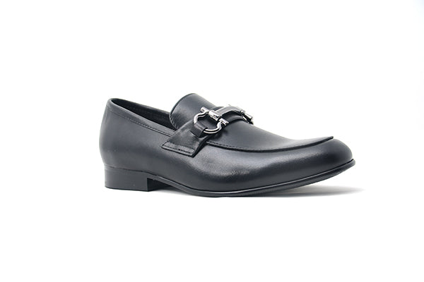 Venettini Boys 55-Ace Black Designer Loafer